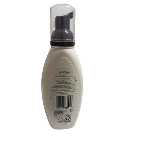 Aveeno Positively Radiant Clear Complexion Foaming Cleanser Acne Treatment - Picture 2 of 3